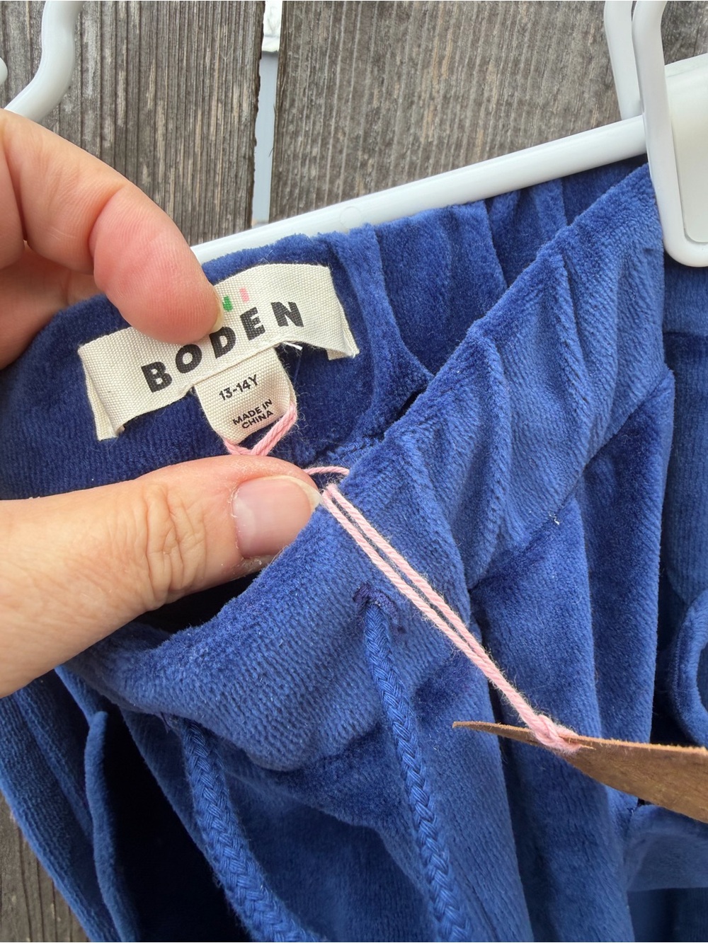 Girls 13-14y Mini Boden New With Tags Veleveteen lounge pants. - Picture 3 of 5